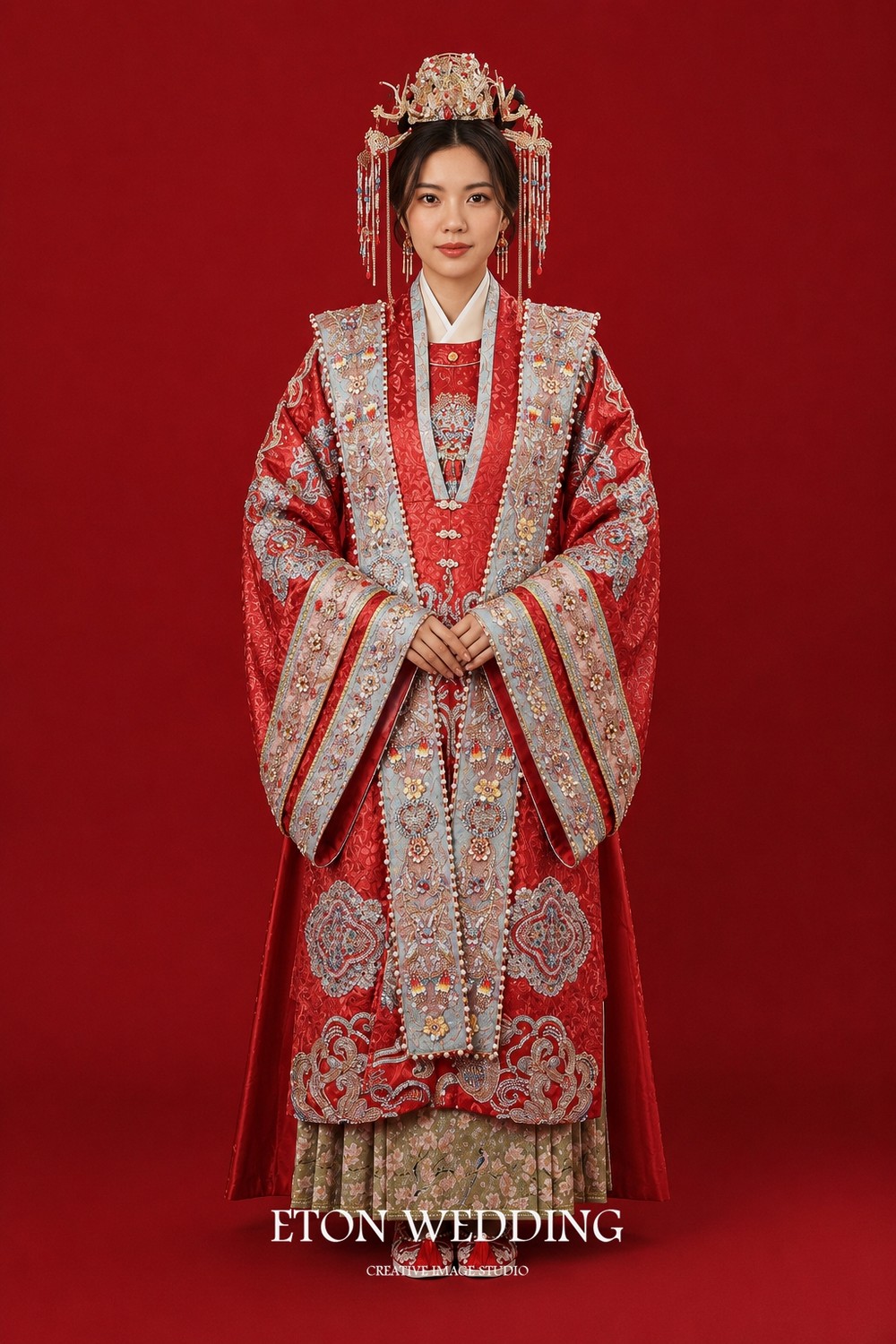 中式禮服,中式婚紗,漢服,漢婚服